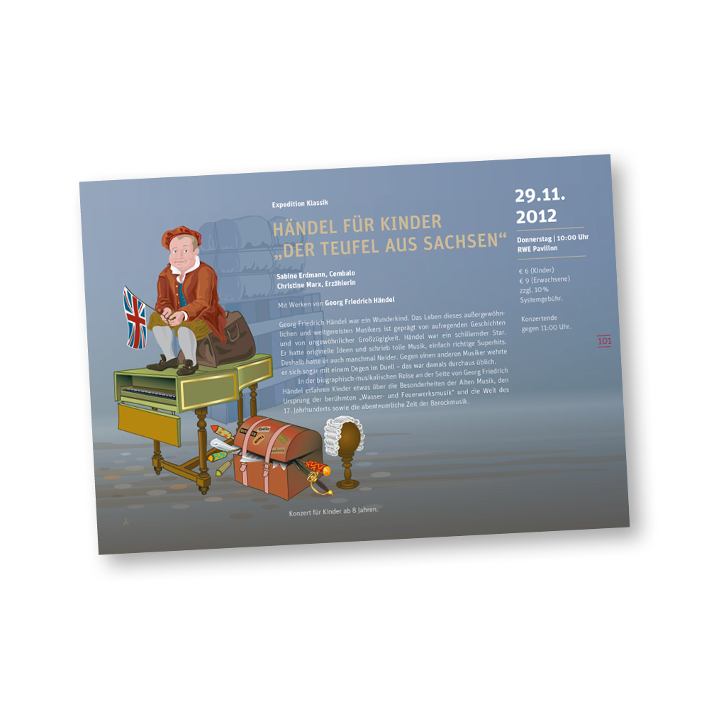 Digital erstellte Illustrationen: Kinderkonzerte Philharmonie Essen – Ansicht 6