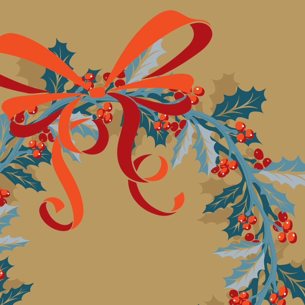 Digitale Illustration Weihnachtsgruß