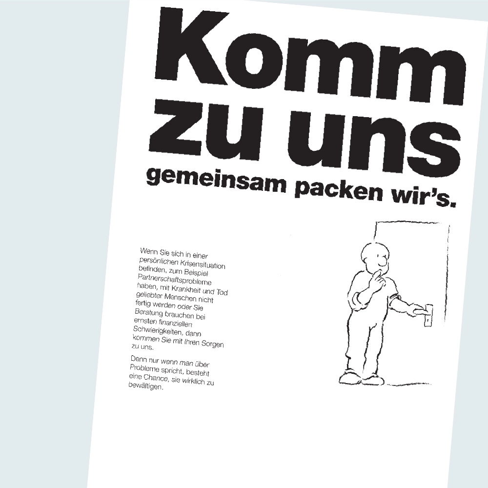 Innerbetriebliche Kampagne Sozialberatung: Konzept, Text, Illustration – Ansicht 3