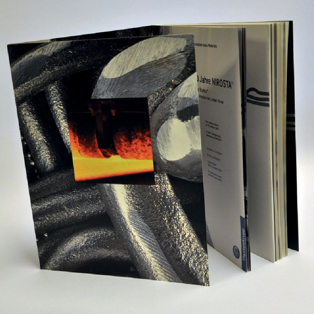 „Licht des Stahls“, Jubiläumsfestschrift kombiniert mit Kunstkatalog
